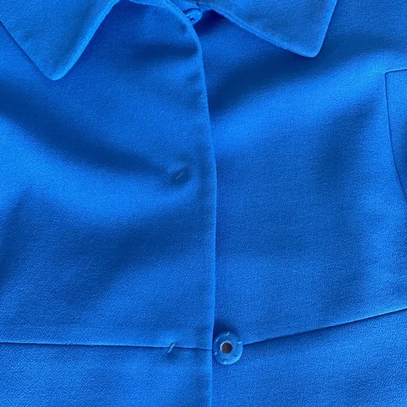 Ann Taylor XS blue long blazer - Picture 6 of 6